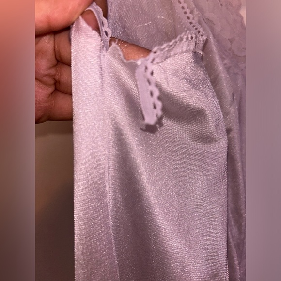 Lavender Silk Night Gown - Picture 5 of 5